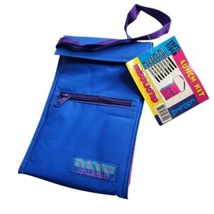Cool Gear Soft Cooler Lunch Kit Insulated Soft-Sided Vintage Blue Purple 90s NEW